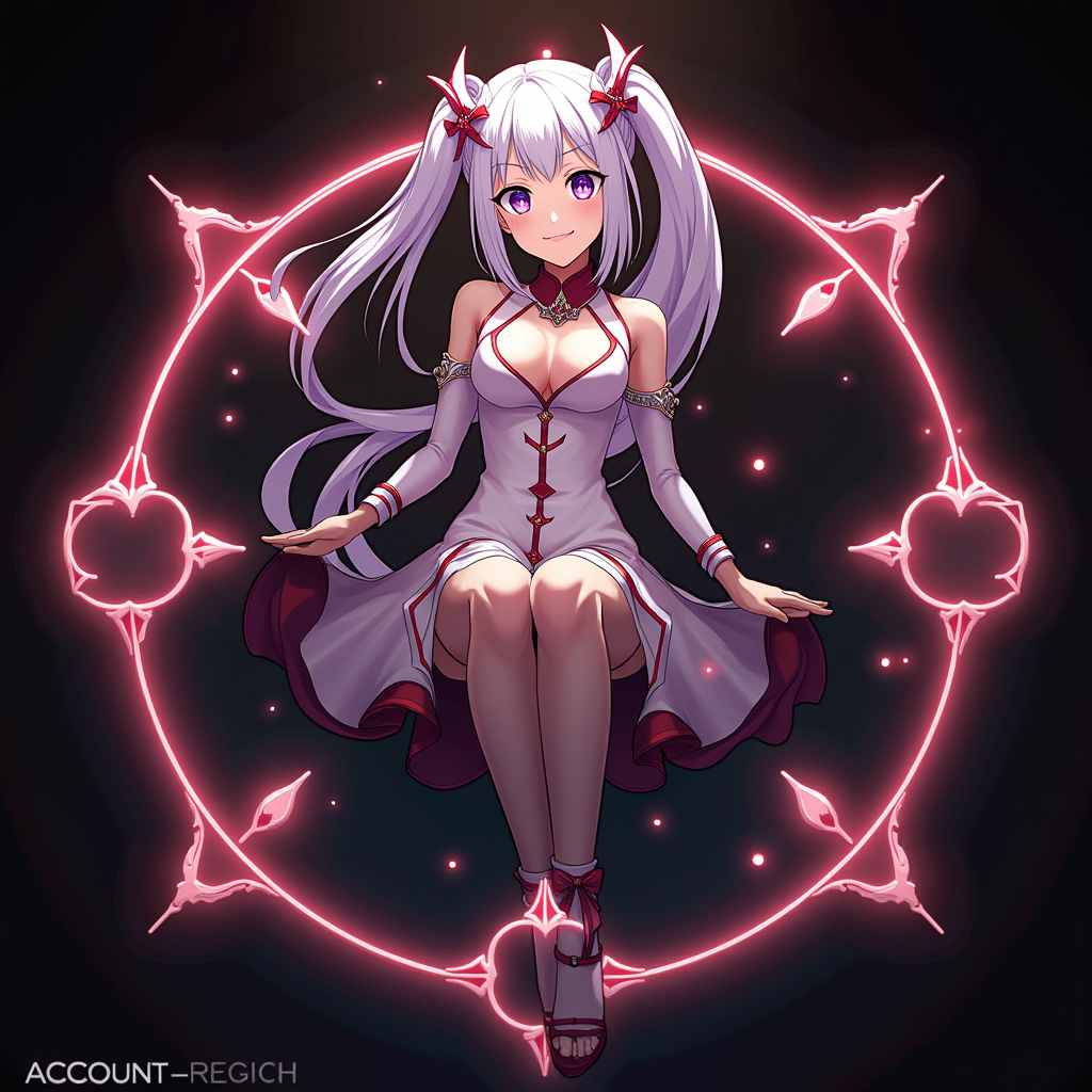 Fate/Grand Order game logo and character artwork showing the servant summoning interface with account binding options visible